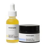 Buy Minimalist Weekend At Home Facial Exfoliation Kit For Smooth & Glowing Skin Combo of 2 - Purplle