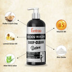 Buy Fantraa Fuller's Earth Clay Body Wash for Deep-Clean Detox Refreshing (250 ml) - Purplle