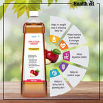 Buy Healthvit Apple Cider Vinegar Natural & Pure with strand of mother - not from concentrate – 750 ml - Purplle