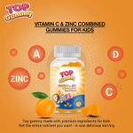 Buy Top Gummy Vitamin C Zinc For Maximum Immune System Booster | Daily Essential Nutrients | Antioxidants | Gluten, Soy & Dairy Free - 30 Gummies (Orange Flavor) - Purplle