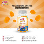 Buy Top Gummy Vitamin C Zinc For Maximum Immune System Booster | Daily Essential Nutrients | Antioxidants | Gluten, Soy & Dairy Free - 30 Gummies (Orange Flavor) - Purplle