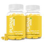 Buy Purna Gummies Purna Bright skin Vitamin C Lemon Gummies for Adults & Kids (Immunity Antioxidant Skincare Organic Vitamin C Source Vegan & Keto Friendly) 2 Month Pack 60 Gummy Bears (1 per day) - Purplle