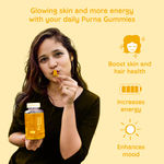 Buy Purna Gummies Purna Bright skin Vitamin C Lemon Gummies for Adults & Kids (Immunity Antioxidant Skincare Organic Vitamin C Source Vegan & Keto Friendly) 2 Month Pack 60 Gummy Bears (1 per day) - Purplle