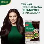 Buy Streax Insta Shampoo Hair colour for 100% Grey Coverage, Dark brown, 25 ml - Purplle