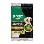 Buy Streax Insta Shampoo Hair Colour - Natural Black (15 ml) - Purplle