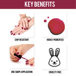 Buy NY Bae Matte Nail Enamel - Macaroon 10 (6 ml) (6 ml) | Berry Pink | Rich Pigment | Chip-proof | Long lasting | Full Coverage | Cruelty Free - Purplle