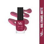 Buy NY Bae Matte Nail Enamel - Macaroon 10 (6 ml) (6 ml) | Berry Pink | Rich Pigment | Chip-proof | Long lasting | Full Coverage | Cruelty Free - Purplle