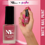 Buy NY Bae Matte Nail Enamel - Macaroon 10 (6 ml) (6 ml) | Berry Pink | Rich Pigment | Chip-proof | Long lasting | Full Coverage | Cruelty Free - Purplle