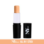 Buy NY Bae All In One Stick - I'm Goin' To Coney Island, Caramel 4 | Foundation Concealer Contour Colour Corrector Stick | Wheatish Skin | Creamy Matte Finish | Enriched With Vitamin E | Covers Blemishes & Dark Circles | Medium Coverage | Cruelty Free - Purplle