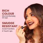 Buy NY Bae Super Matte Lipstick - Peppy Pearson 1 (4.2 g) | Nude Brown | Loaded With Vitamin E | Rich Colour | Long lasting | Smudgeproof | Vegan - Purplle