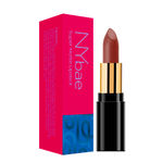 Buy NY Bae Super Matte Lipstick - Peppy Pearson 1 (4.2 g) | Nude Brown | Loaded With Vitamin E | Rich Colour | Long lasting | Smudgeproof | Vegan - Purplle