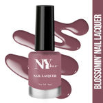 Buy NY Bae Blossomin' Nail Lacquer - Mauve Magic 5 (6 ml) | Mauve | Glossy Finish | Rich Pigment | High Shine | Chip Resistant | Long lasting | Streak-free Application | Cruelty Free - Purplle