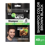 Buy Garnier Garnier Men Shampoo Color Shade 3 Brown Black 10ml + 10ml - Purplle