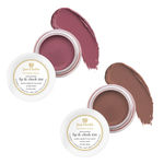 Buy Just Herbs Lip and Cheek Tint ( Pack of 2): Natural Blush - Pale Pink and Soft Nude - Purplle