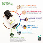 Buy Anveya Australian Tea Tree Essential Oil, 100% Natural & Pure, 15 ml, For Acne, Face, Skin & Hair - Purplle
