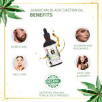 Buy Anveya Jamaican Black Castor Oil, Cold-Pressed Organic, 100 ml - Hair Growth, Beard, Eyebrows & Skin - Purplle