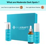 Buy SkinKraft Moderate Dark Spots - Dark Patches Skincare For Oily Skin - Customized Skincare Kit - 3 Product Kit- Oily Skin Cleanser + Oily Skin Moisturizer + Moderate Dark Spots - Dark Patches Active Serum - Dermatologist Approved - Purplle