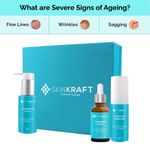 Buy SkinKraft Severe Signs Of Ageing Skincare For Sensitive Skin - Customized Skincare Kit - 3 Product Kit- Sensitive Skin Cleanser + Sensitive Skin Moisturizer + Severe Signs Of Ageing Active Serum - Dermatologist Approved - Purplle