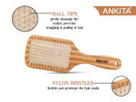 Buy Ankita Wooden Hair Brush with Nylon Bristle (A-23) - Purplle