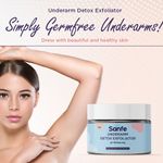 Buy Sanfe Underarm Detox EXFOLIATOR - 50g with Dead Sea Mud and Blue Sea Kale | Scrub cum Mask| Deep Cleansing | Nourishing, Exfoliating , Anti-bacterial mask with Soothing and cooling effect - Purplle