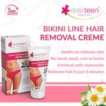 Buy everteen NATURAL Hair Removal Cream with Chamomile for Bikini Line & Underarms in Women and Girls | No Harsh Smell, No Skin Darkening, No Rashes | 4 Pack 400g with Spatula and Coin Tissues - Pack of 4 - Purplle
