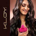 Buy KLOY Hair Scalp Massager Shampoo Brush with Soft Silicone Bristles- Red 1 Pc - Purplle