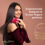 Buy KLOY Hair Scalp Massager Shampoo Brush with Soft Silicone Bristles- Red 1 Pc - Purplle
