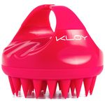 Buy KLOY Hair Scalp Massager Shampoo Brush with Soft Silicone Bristles- Red 1 Pc - Purplle