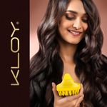 Buy KLOY Hair Scalp Massager Shampoo Brush with Soft Silicone Bristles- Yellow 1 Pc - Purplle