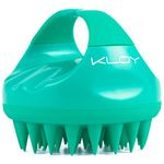 Buy KLOY Hair Scalp Massager Shampoo Brush with Soft Silicone Bristles- Green 1 Pc - Purplle