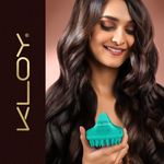 Buy KLOY Hair Scalp Massager Shampoo Brush with Soft Silicone Bristles- Green 1 Pc - Purplle