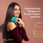 Buy KLOY Hair Scalp Massager Shampoo Brush with Soft Silicone Bristles- Green 1 Pc - Purplle