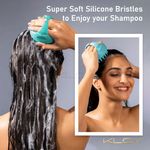 Buy KLOY Hair Scalp Massager Shampoo Brush with Soft Silicone Bristles- Green 1 Pc - Purplle