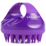 Buy KLOY Hair Scalp Massager Shampoo Brush with Soft Silicone Bristles- Purple - Purplle