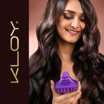 Buy KLOY Hair Scalp Massager Shampoo Brush with Soft Silicone Bristles- Purple - Purplle