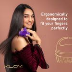 Buy KLOY Hair Scalp Massager Shampoo Brush with Soft Silicone Bristles- Purple - Purplle