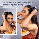 Buy KLOY Hair Scalp Massager Shampoo Brush with Soft Silicone Bristles- Black 1 Pc - Purplle