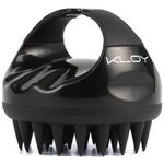 Buy KLOY Hair Scalp Massager Shampoo Brush with Soft Silicone Bristles- Black 1 Pc - Purplle