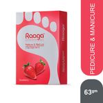 Buy Raaga Professional Pedicure & Manicure 6 Step Single Use Kit, Strawberry, 12 Sachets, 63 g - Purplle