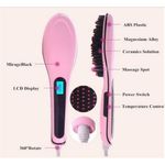 Buy Favon Fast Hot Air Straightner Comb Brush LCD Screen Flat Iron Styling Hair Straightener (100gm) - Purplle