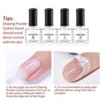 Buy BORN PRETTY 6ml Dipping Nail Powder System Liquid Top Coat Brush Nail Art Natural Dry Without Lamp Cure (BP-6ml-Top) - Purplle