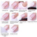 Buy BORN PRETTY 6ml Dipping Nail Powder System Liquid Top Coat Brush Nail Art Natural Dry Without Lamp Cure (BP-6ml-Top) - Purplle