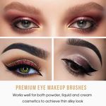 Buy Docolor Eyeshadow Brushes Professional Eye Makeup Brushes Set Eyeshadow Eyeliner Concealer Eyebrow Blending Brushes Eye Make Up Brush Kit (10 Pcs,Black with Rose Gold) (Docolor-DC1002) - Purplle