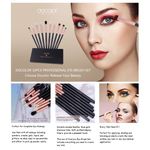 Buy Docolor Eyeshadow Brushes Professional Eye Makeup Brushes Set Eyeshadow Eyeliner Concealer Eyebrow Blending Brushes Eye Make Up Brush Kit (10 Pcs,Black with Rose Gold) (Docolor-DC1002) - Purplle