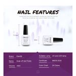Buy Elite99 10ml Nude Color Gel Nail Polish Soak Off UV Nail Art Design Manicure Vernis Semi Permanent Nail Varnish Lacquer (E99-10ml-JH01) - Purplle
