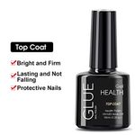 Buy GLUE 10ml Top Coat foundation gel Polish UV LED Nail Polish Semi Varnish Permanent Gel (GL-10ml-Top) - Purplle