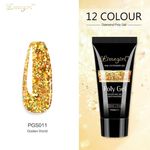 Buy LimeGirl 30ml Glitter Poly Gel Extend Builder Polygel Finger Nail Extension UV LED Acrylic Builder Gel (LG-30ml-PGS11) - Purplle