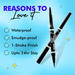 Buy Blue Heaven Intense Kajal (0.30 gm) + Liner (0.55 ml) Duo, Jet Black - Purplle