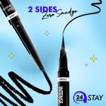 Buy Blue Heaven Intense Kajal (0.30 gm) + Liner (0.55 ml) Duo, Jet Black - Purplle