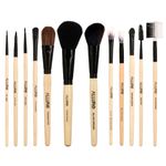 Buy Allure Classic Pack Of 12 Makeup Brush set with travel Pouch - Purplle